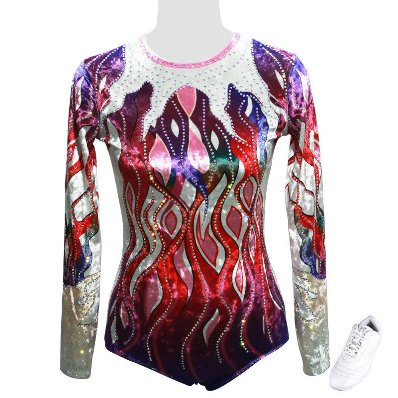 专业生产竞技健美操服装儿童成人体操表演演出服装健美操比赛套装