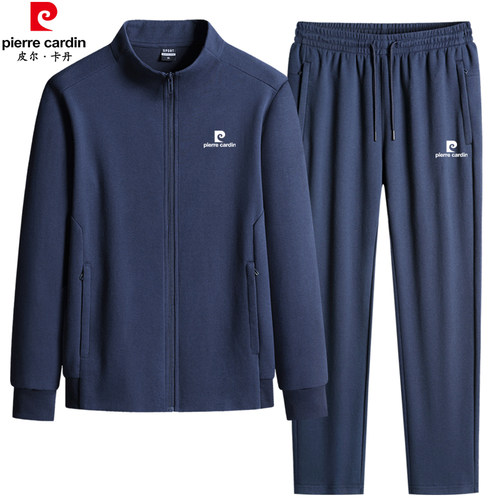 爸爸运动服套装秋冬季珠地棉卫衣