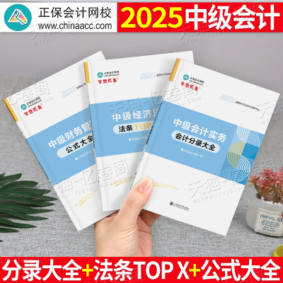 2025年中级会计师职称实务分录大全经济法法条财管公式25官方教材书考试历年真题试卷习题轻一练习题2024正保网校应试指南梦想成真