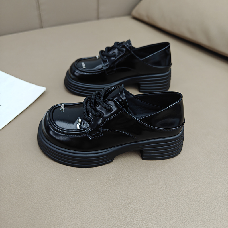 系带学生乐福鞋日系jk小皮鞋单鞋