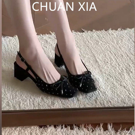 羊皮版~法式双扣带玛丽珍鞋女圆头内增高蝴蝶结包鞋加绒保暖瓢鞋,女鞋,浅口单鞋,淘宝优惠券,粉丝福利购,淘宝优惠卷