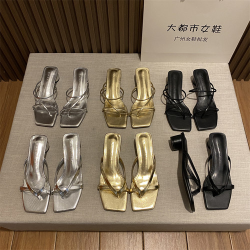 温柔女人细带凉鞋女2023新款仙女