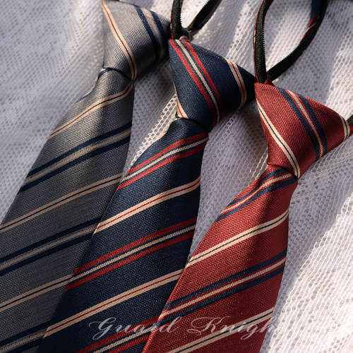 时尚条纹jk女衬衫男休闲领带