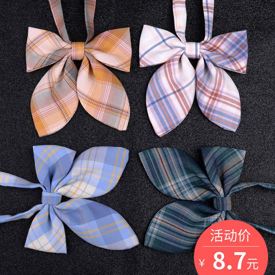 jk领花女制服衬衫配饰 学院风日系水手服可爱甜美兔耳领结百搭ins