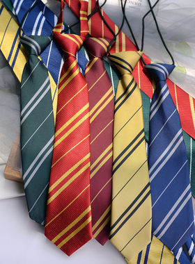 领带条纹衬衫学院风徽章jk制服配饰短款免打款ins英伦学生百搭潮