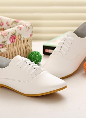Women's Leather Pointed Flats Summer Shoes Soft Casual Shoes
