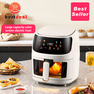 8L English air fryer oven Oil free Airfryer touch screen 5L