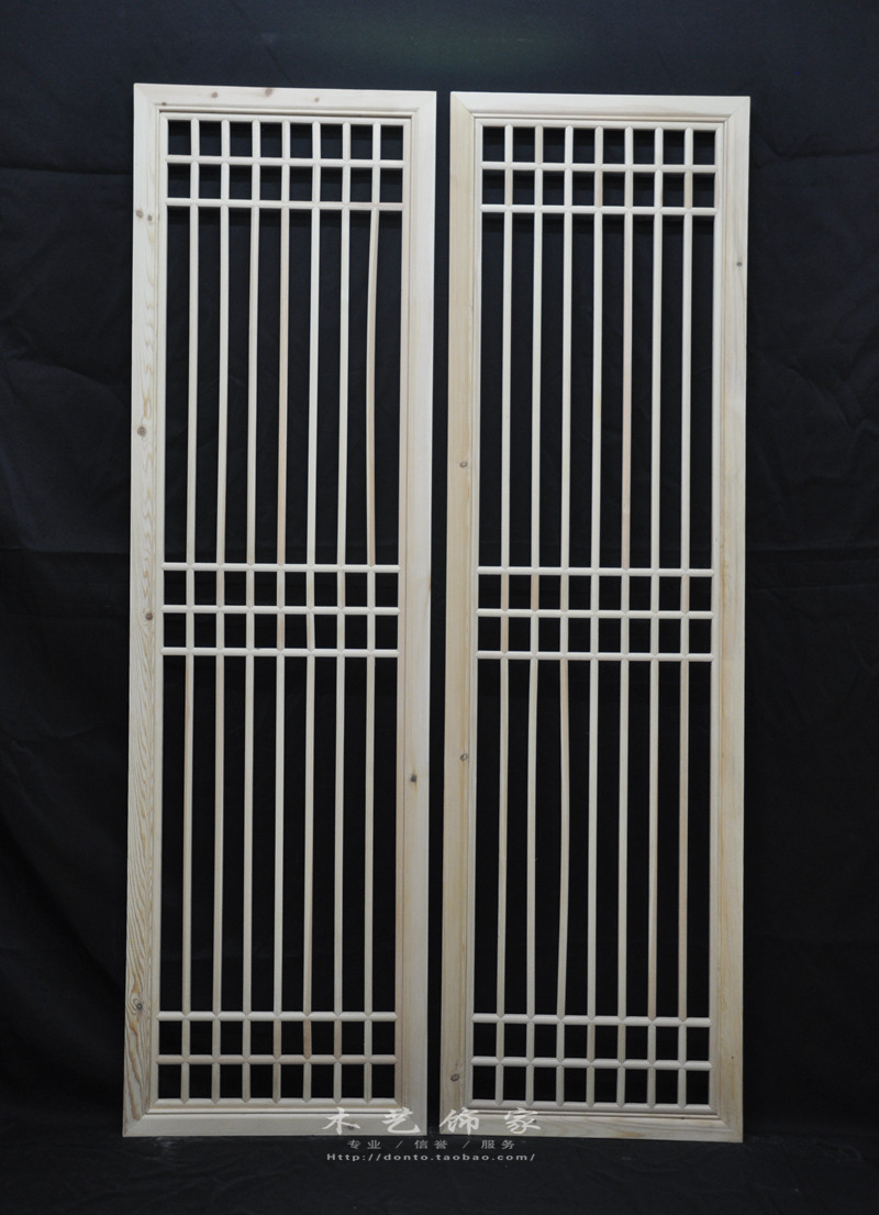 促销中式花格隔断玄关屏风背景墙实木门窗吊顶木格通花板东阳木雕