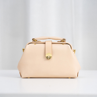 LINEAR手工真皮医生包撞钉女包斜挎包时尚 TANGENT 百搭 切線派