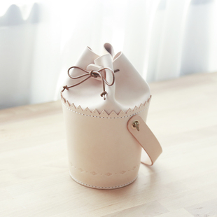 ways手提单肩斜挎包 多功能迷你水桶包真皮小众可爱3 纸杯蛋糕