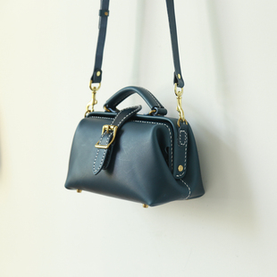 LINEAR医生包口金包手工小胖墩女士复古斜挎包 TANGENT 切線派