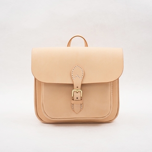 伞兵背囊 LINEAR TANGENT 手工真皮女士复古双肩包书包 切線派