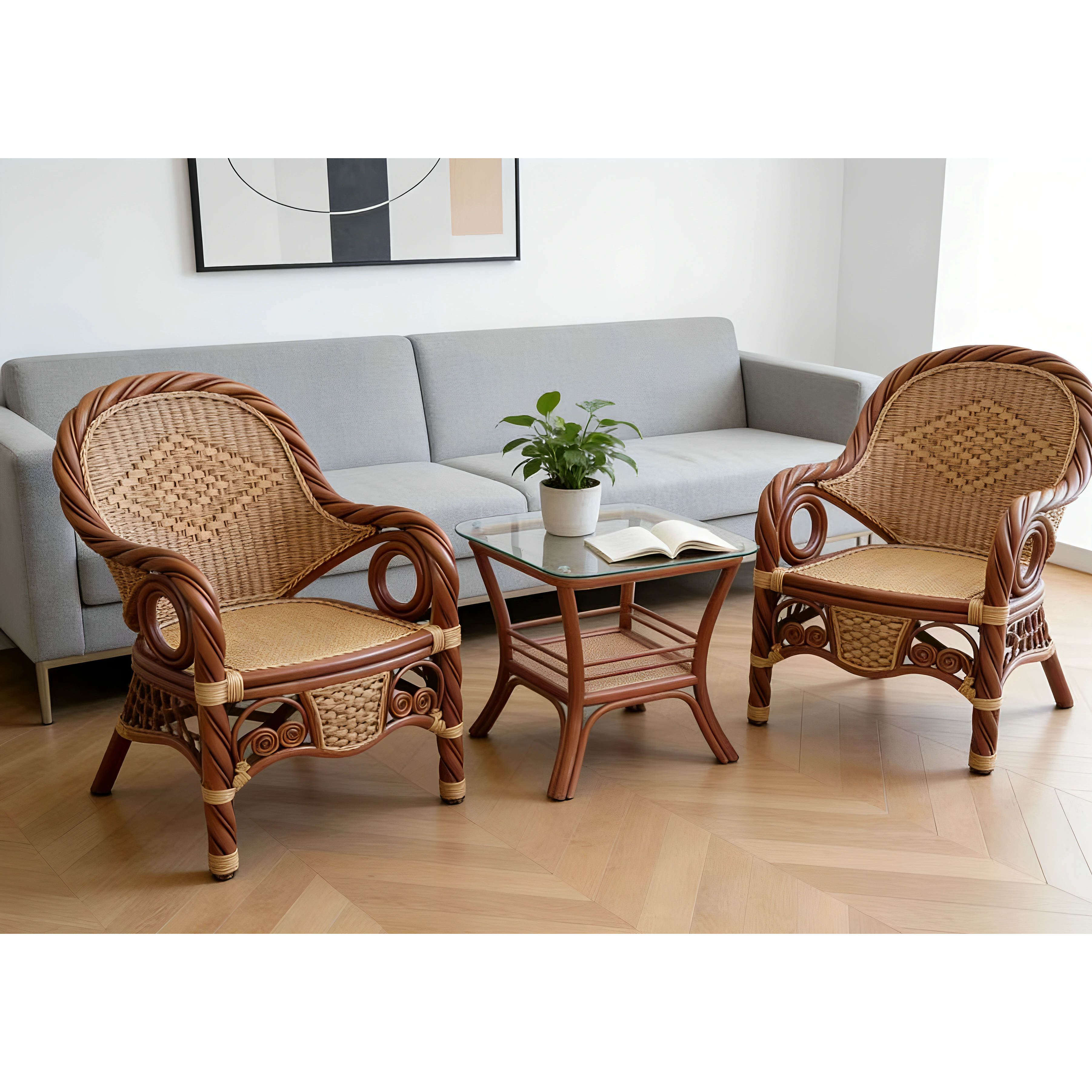 家用单人藤椅老人高靠背椅阳台书房麻将椅庭院休闲藤椅茶几三件套,住宅家具,桌椅套件,淘宝优惠券,粉丝福利购,淘宝优惠卷