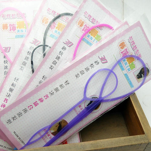 拉发针穿发针掏发儿童扎头发神器绑发编发工具丸子头盘发梳子套装 - 封面