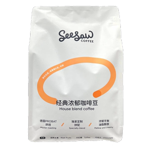 seesaw经典浓郁100%阿拉比卡深度烘培太妃糖巧克力风味咖啡豆