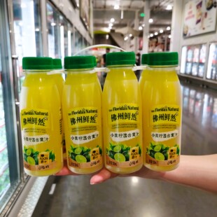 开市客代购佛州鲜然NFC小青柠混合莓莓果汁柠檬汁苹果汁清爽解腻