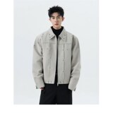 新款港风1404-1-9108-p100冲锋衣时尚简外套约休闲，男装夹克，星座1404-2