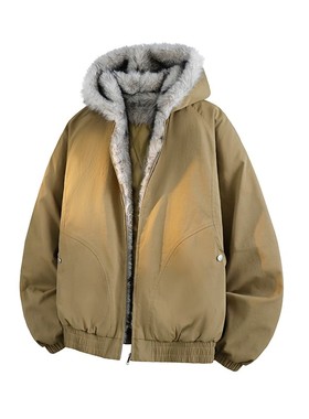 1404-2-999980-p92--2025 休闲 宽松 平铺 青少年 百搭 夹克 棉衣