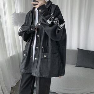 新款时尚潮外套休闲男女加厚长袖 1404-2-s608-P78图片