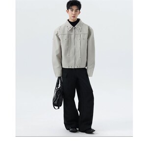 新款 港风1404-1-9108-p100 冲锋衣时尚 简外套约休闲图片