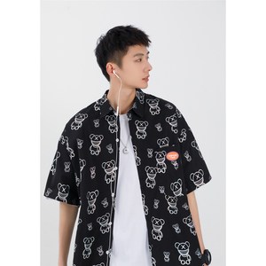 休闲男女装新品精品 港风中性风衬衫714-2-C28-p53图片