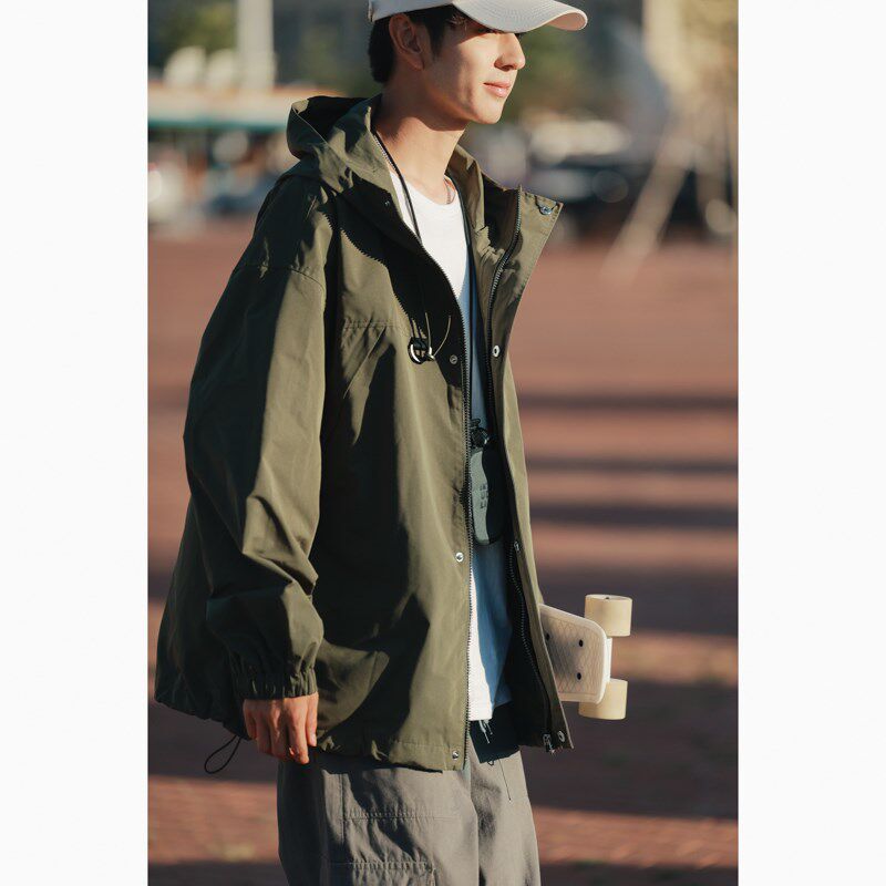 1404-2-9216-P652026年春秋纯色时尚夹克精致做工精细，男装夹克，星座1404-2