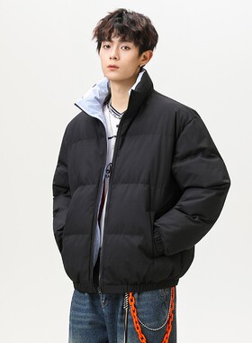 1404-2-99912-p65--2025休闲宽松青少年百搭防风 防水棉衣外套