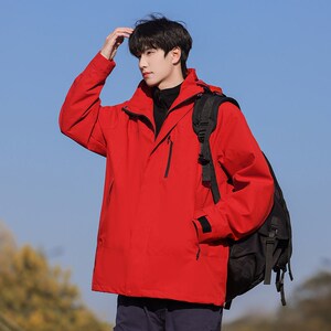 1404-1-2-9638119纯色一P80男女百搭新款平铺港风 夹克男外套图片