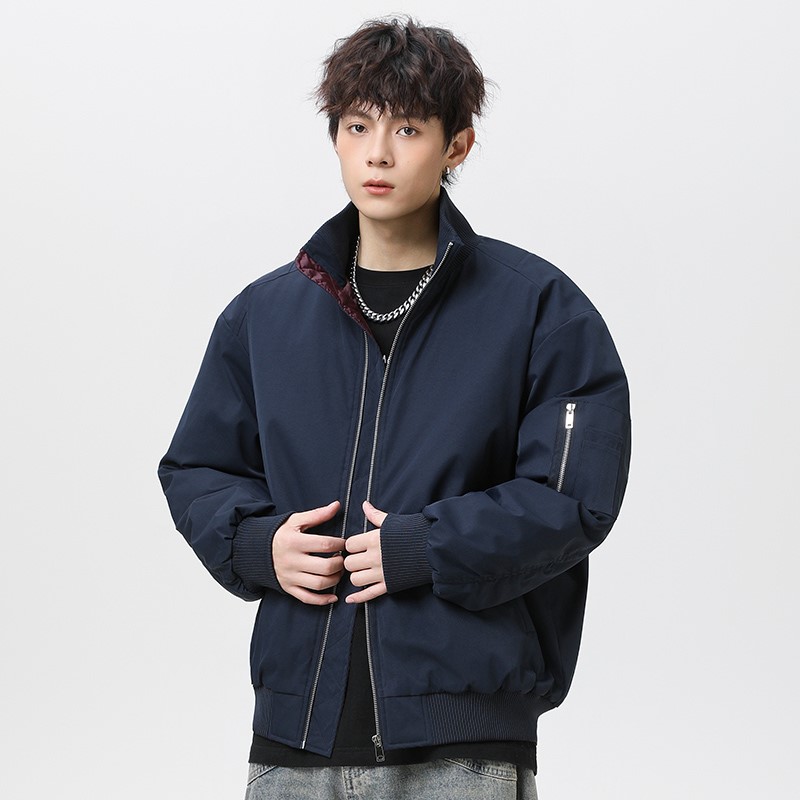 1404-2-99989-p90--2025休闲宽松青少年百搭夹克棉衣，男装夹克，星座1404-2
