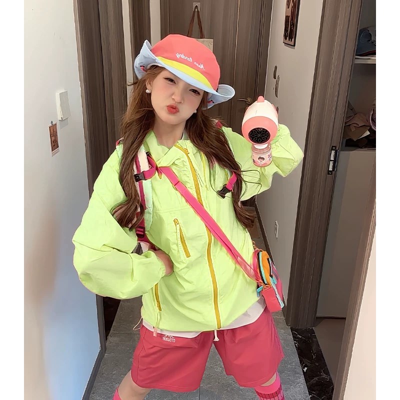 休闲男女装新品精品粉色原纱防晒服7730-38-k328-20pP58，男装防晒衣，星座1404-2