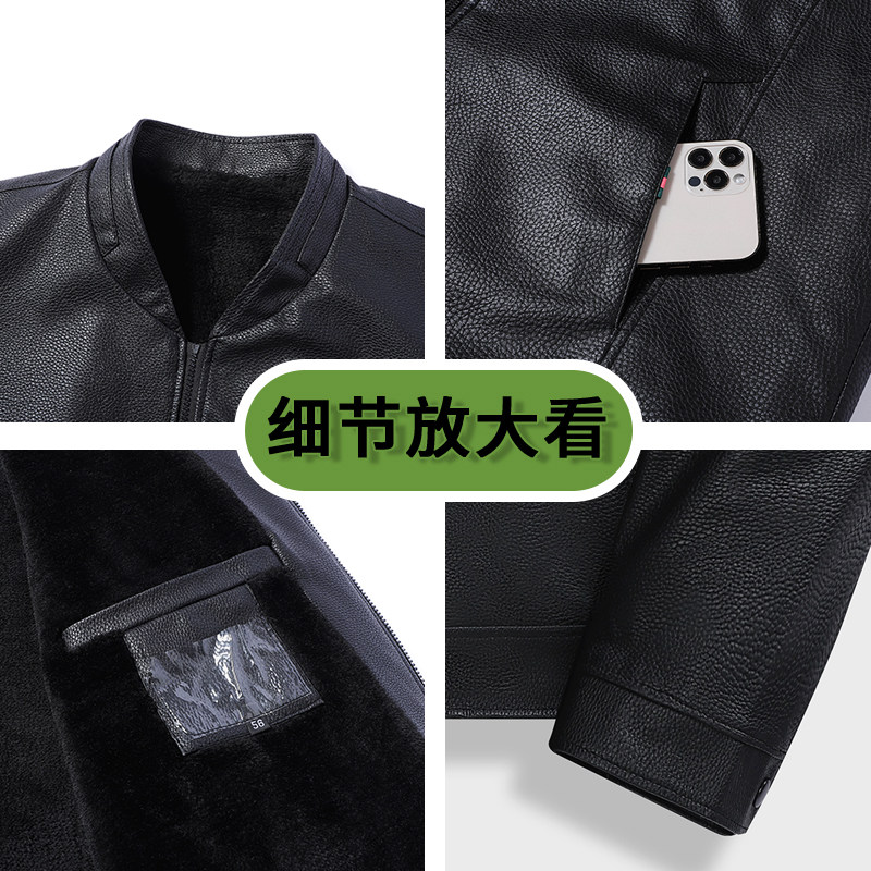 1404-2-5777-p55--2025宽松时尚 百搭 外套 皮衣图片