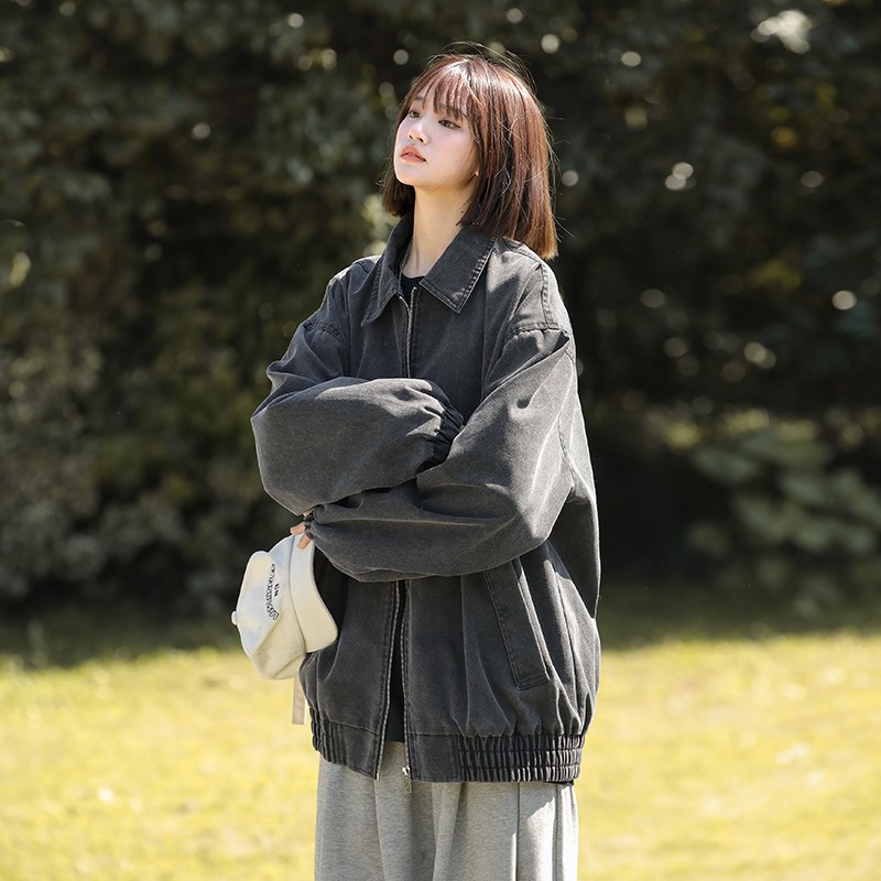 1404-1-96112-p80高品质棒球服潮流冲锋衣中性风外套休闲百搭,女装职业装,星座1404-2