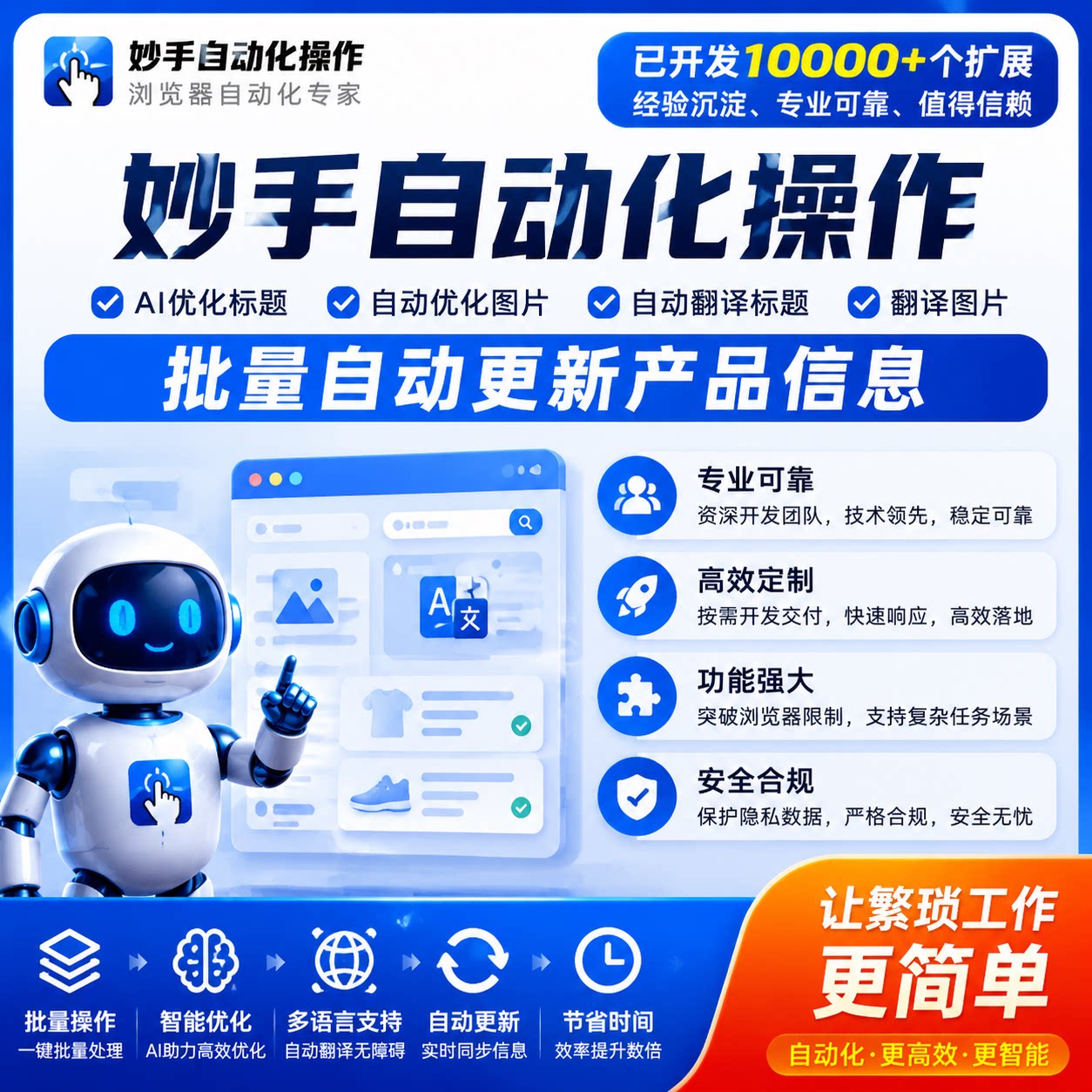妙手自动化操作 AI优化标题 企业形象VI设计