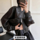 超显瘦头层绵羊皮收腰短款 皮衣女拉氨纶小立领真皮棒球服单皮夹克