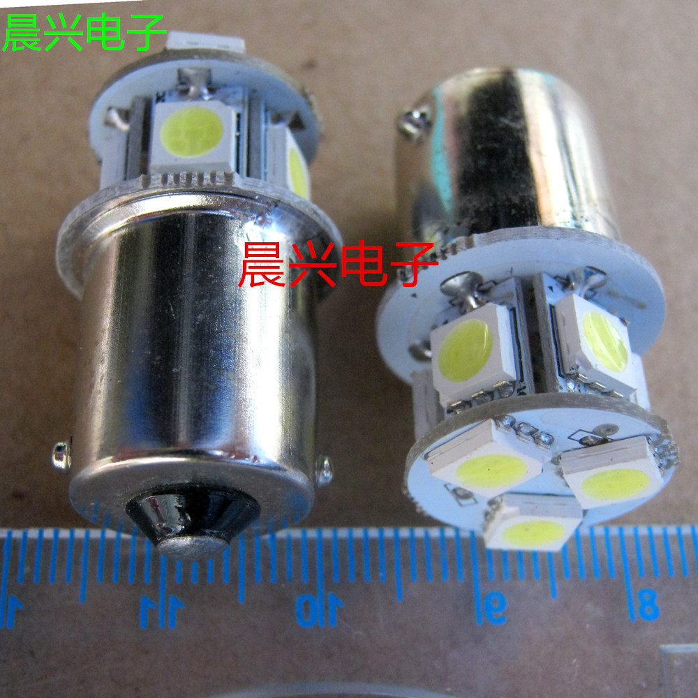 DC24V暖白B15灯泡单触点卡口8颗LED三色报警灯纺织灯40只包邮