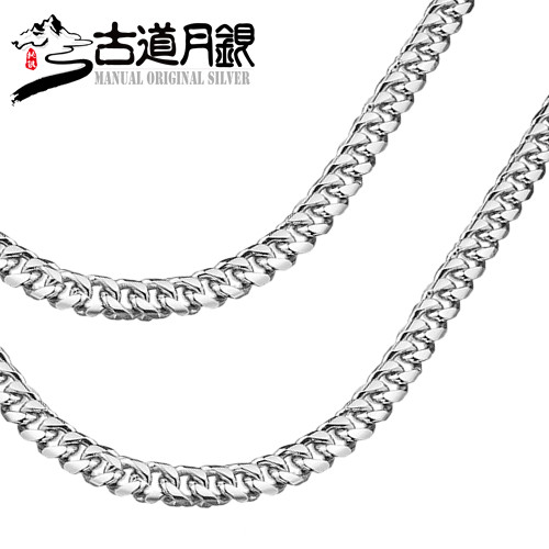 古道月銀純銀項鏈男士S990足銀鏈子雲南手工雪花銀飾純銀馬鞭鏈在類目 飾品/流行首飾/時尚飾品新, 項鍊中 - 來自Buy2taobao.com提供專業的淘寶代購服務