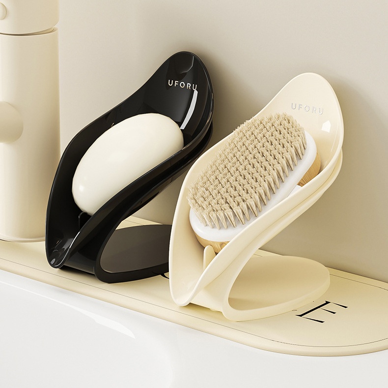 2026新款高颜值创意沥水肥皂盒台面不积水浴室倾斜晾皂放香皂架子