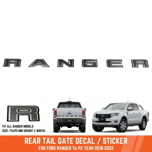 澳版2012 Ford Ranger T6 Tailgate Sticker后斗字母贴纸装饰黑标