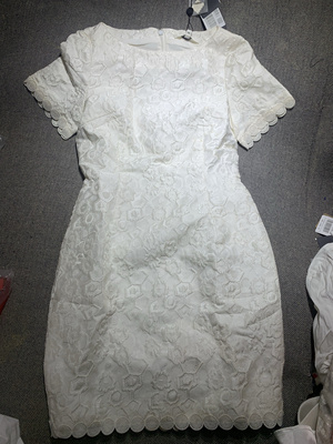 Eva Ouxiu伊华欧秀名媛优雅淑女春夏2022年新品短袖连衣裙女c21