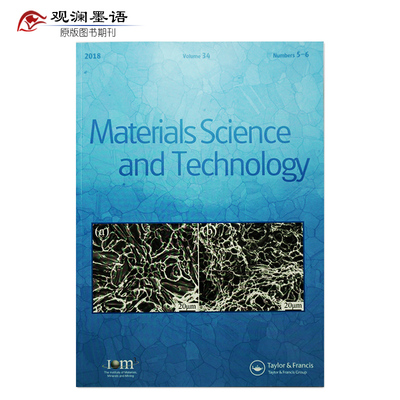 Materials Science and Technology 英国材料科学与技术杂志 2018年