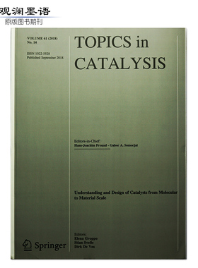 Topics in Catalysis 催化论题催化科学刊物 2018年9月