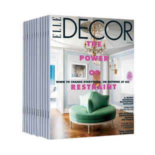 【单期现货/外刊订阅】Elle Decor Elle住宅装饰 2024/25/26年订阅10期 美国室内装修设计杂志