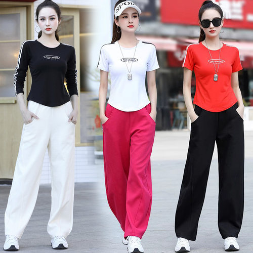 杨丽萍广场舞服装新款运动套装夏