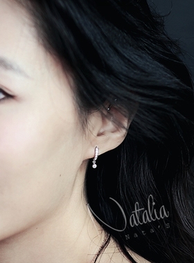 经典复刻！Natalia系列 独家原创 925银 珍珠小耳圈