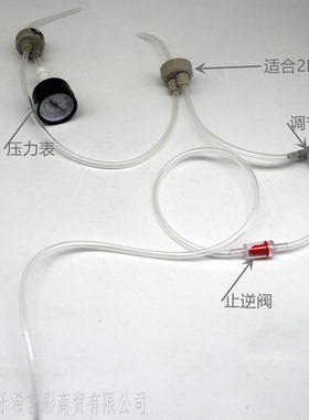 自制DIY二氧化碳发生器鱼缸专用水草缸小迷你CO2瓶盖小苏打柠檬酸