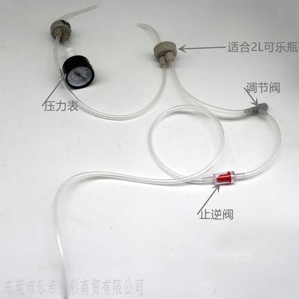 自制DIY二氧化碳发生器鱼缸专用水草缸小迷你CO2瓶盖小苏打柠檬酸