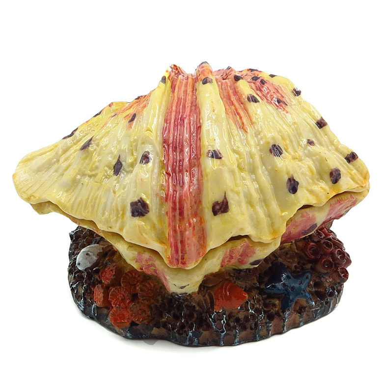 鱼缸水族箱造景布景增氧装饰帆船气头气泡石珍珠贝壳氧鱼缸装饰