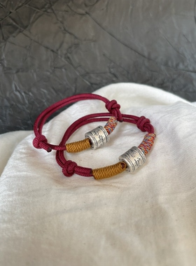 平安护身符999足银生肖马本命年红绳手链小众设计感精致礼物