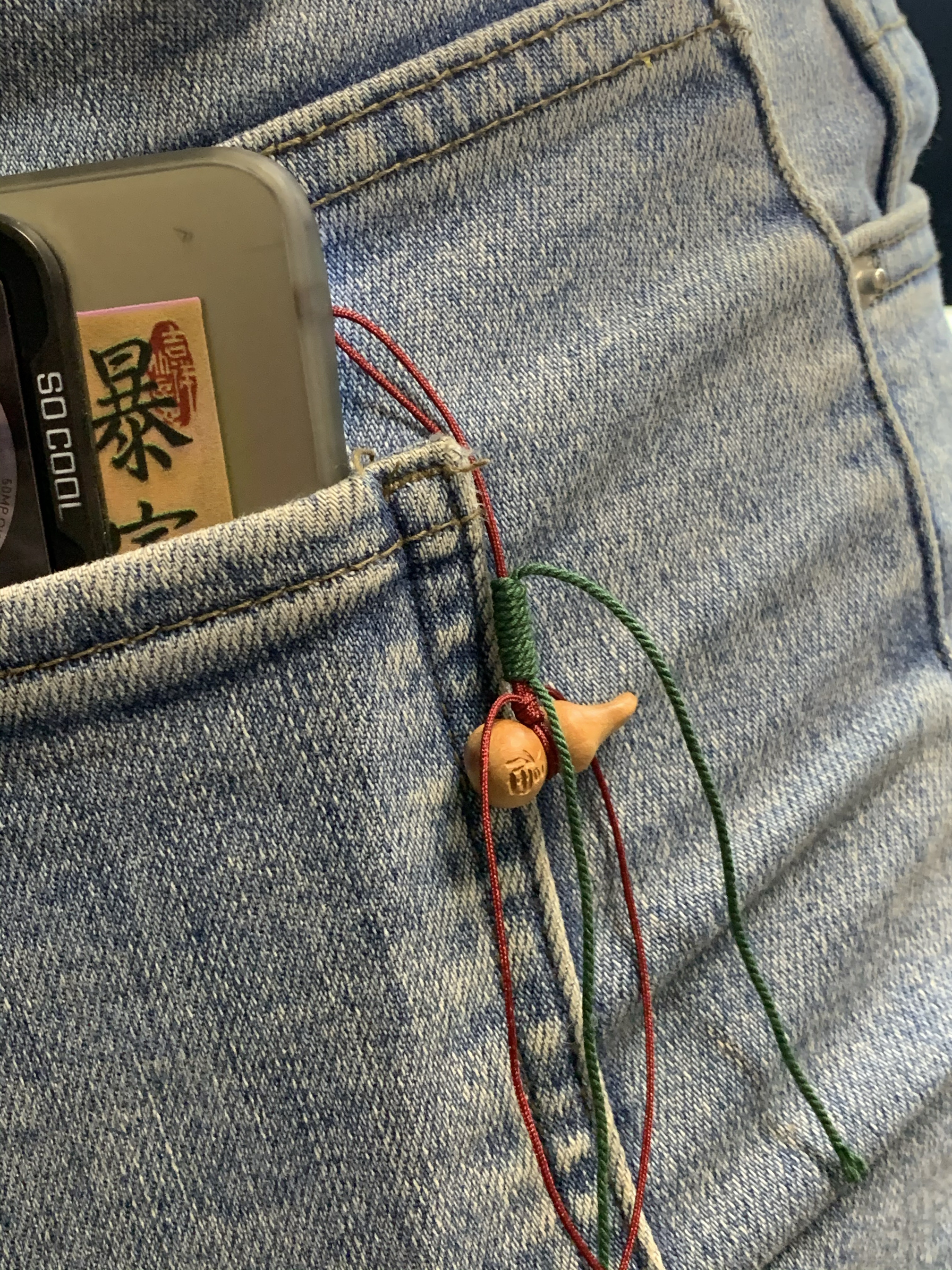 原创桃木手机链葫芦桃木剑桃木铃铛中国风挂件缠绳文玩防丢桃核挂