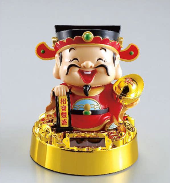 招财点头财神汽车摆件Q版礼品